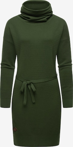 Ragwear Knit dress 'Babett' in Green: front