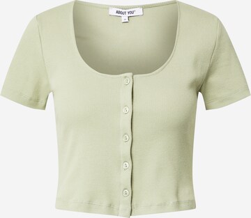 ABOUT YOU Shirt 'Samara' in Groen: voorkant