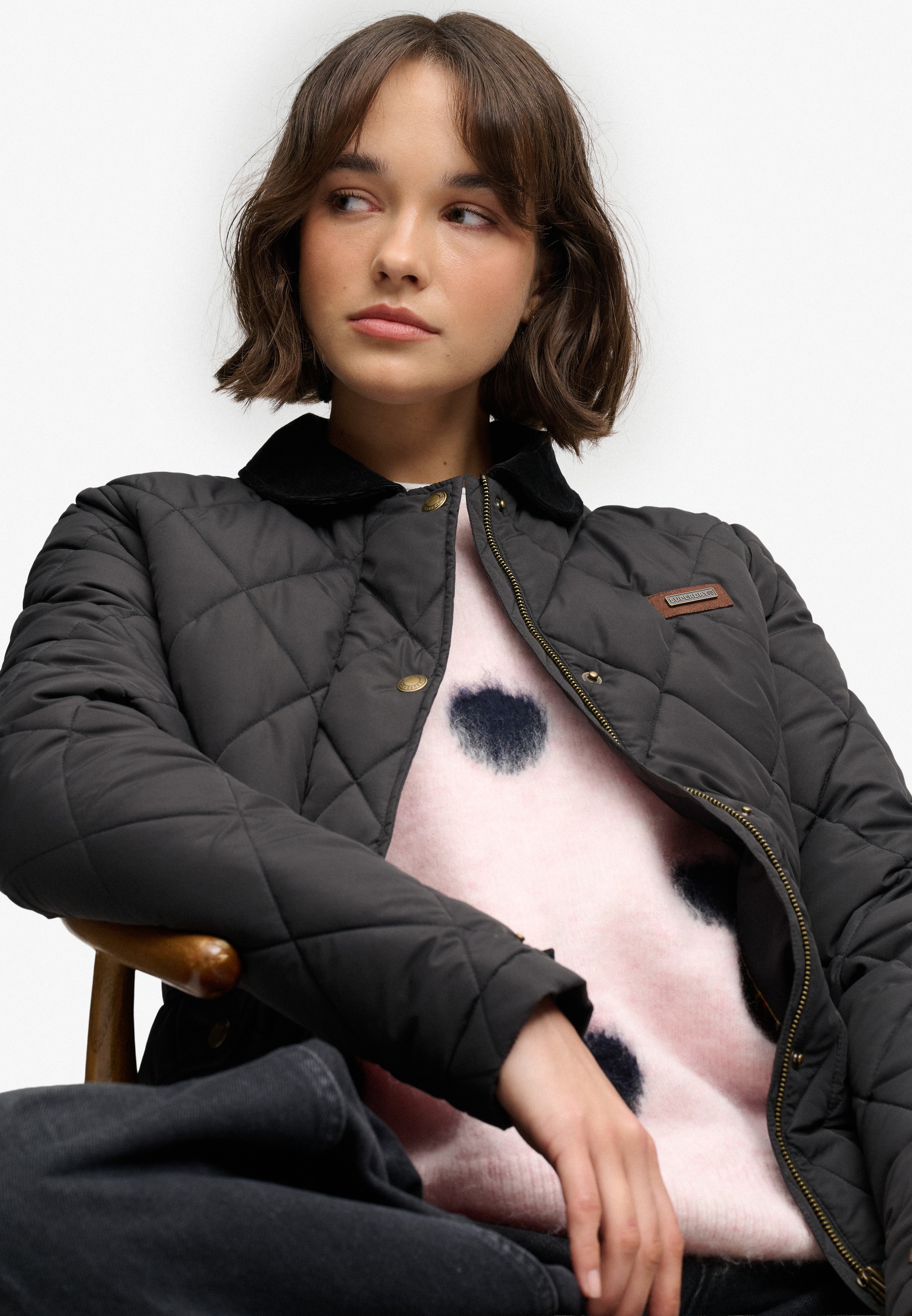 Superdry & Co Přechodná bunda – černá