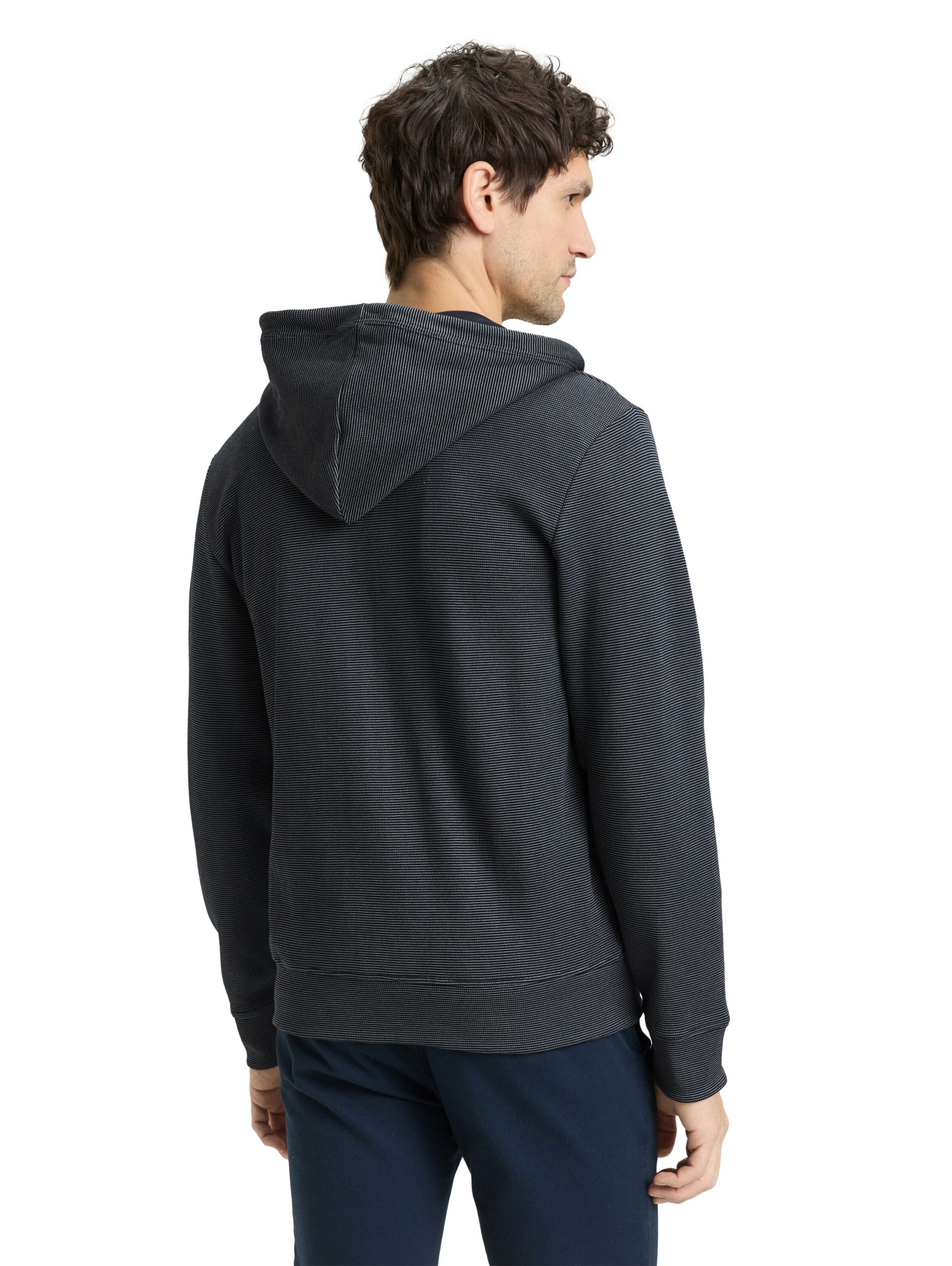 TOM TAILOR Sweatjacke in Blau