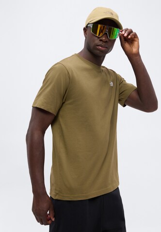 THE NORTH FACE Футболка 'Evolution Simple Dome' в Зеленый