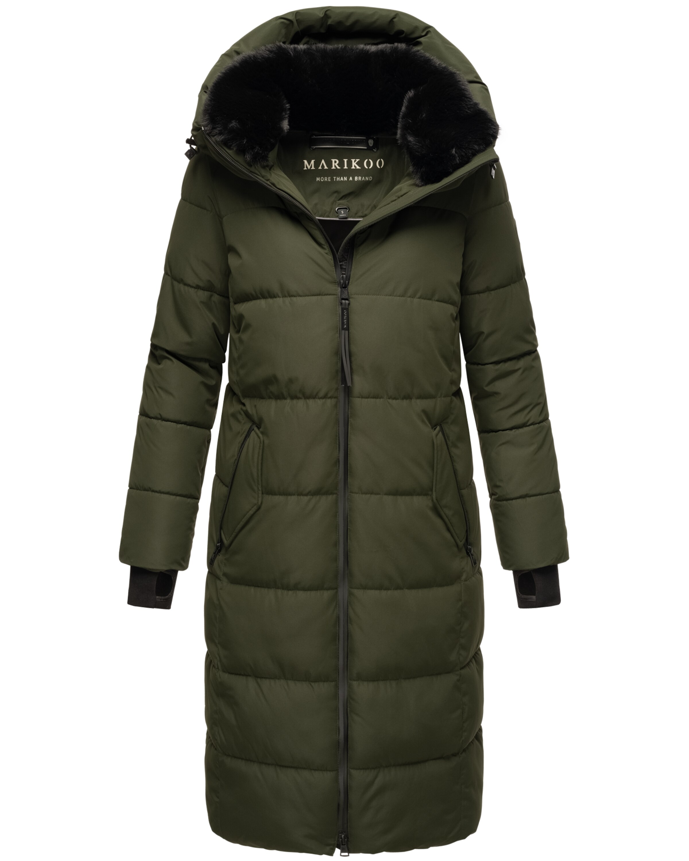 MARIKOO Χειμερινό παλτό 'Zuraraa XVI' σε πράσινο