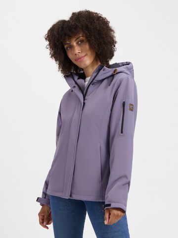 Travelin Jacke  'Mette ' in Lila: Vorderseite
