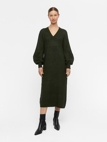 OBJECT Knitted dress 'Malena' in Green: front