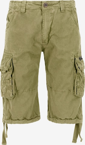 ALPHA INDUSTRIES Штаны 'Jet' в Зеленый: спереди