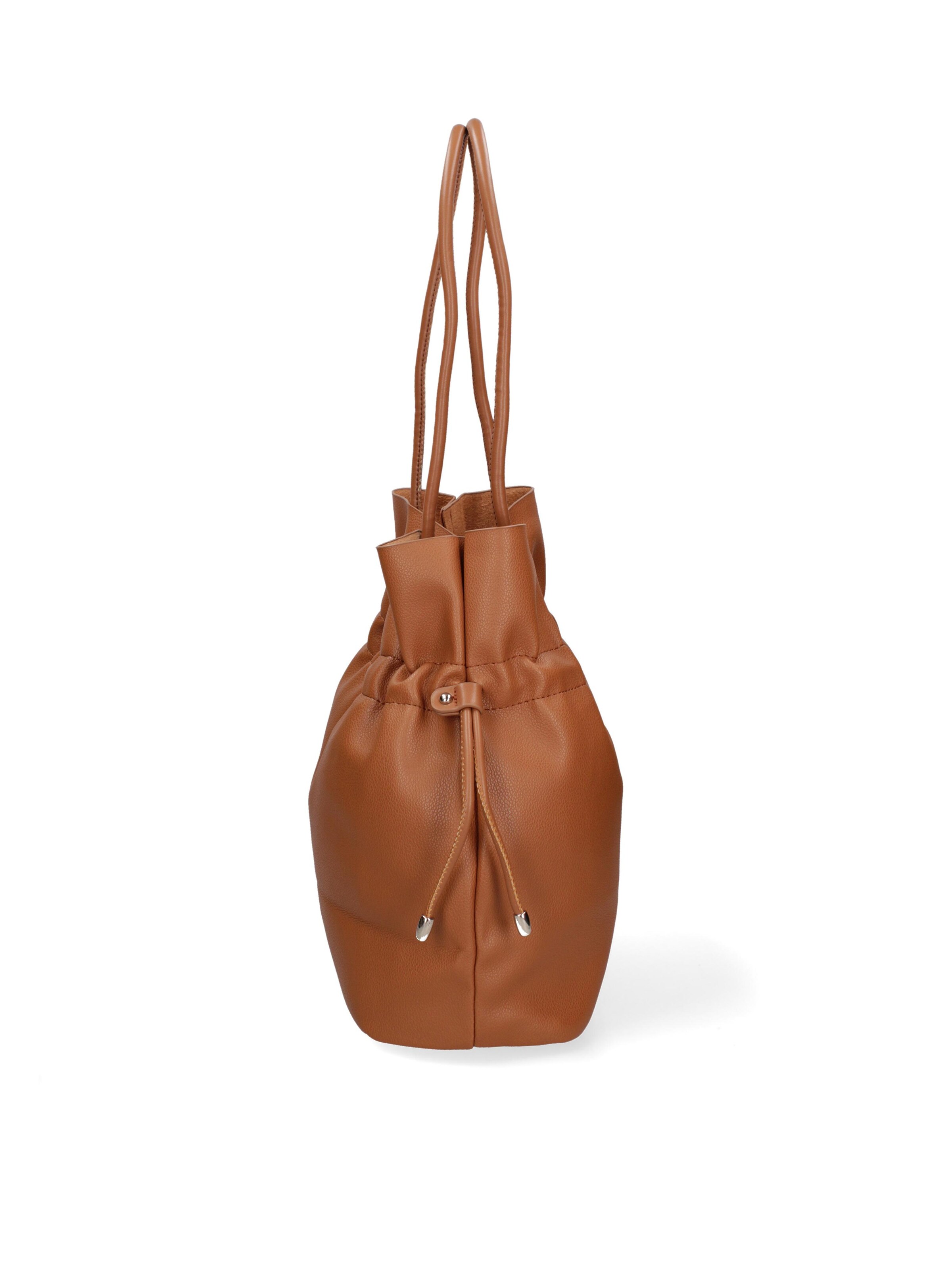 Borsa a spalla 'Borsa a Spalla Donna David Jones PVC con Zip e Manici Resina' di David Jones in beige
