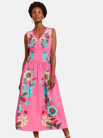 love & roses Dress in Pink: front