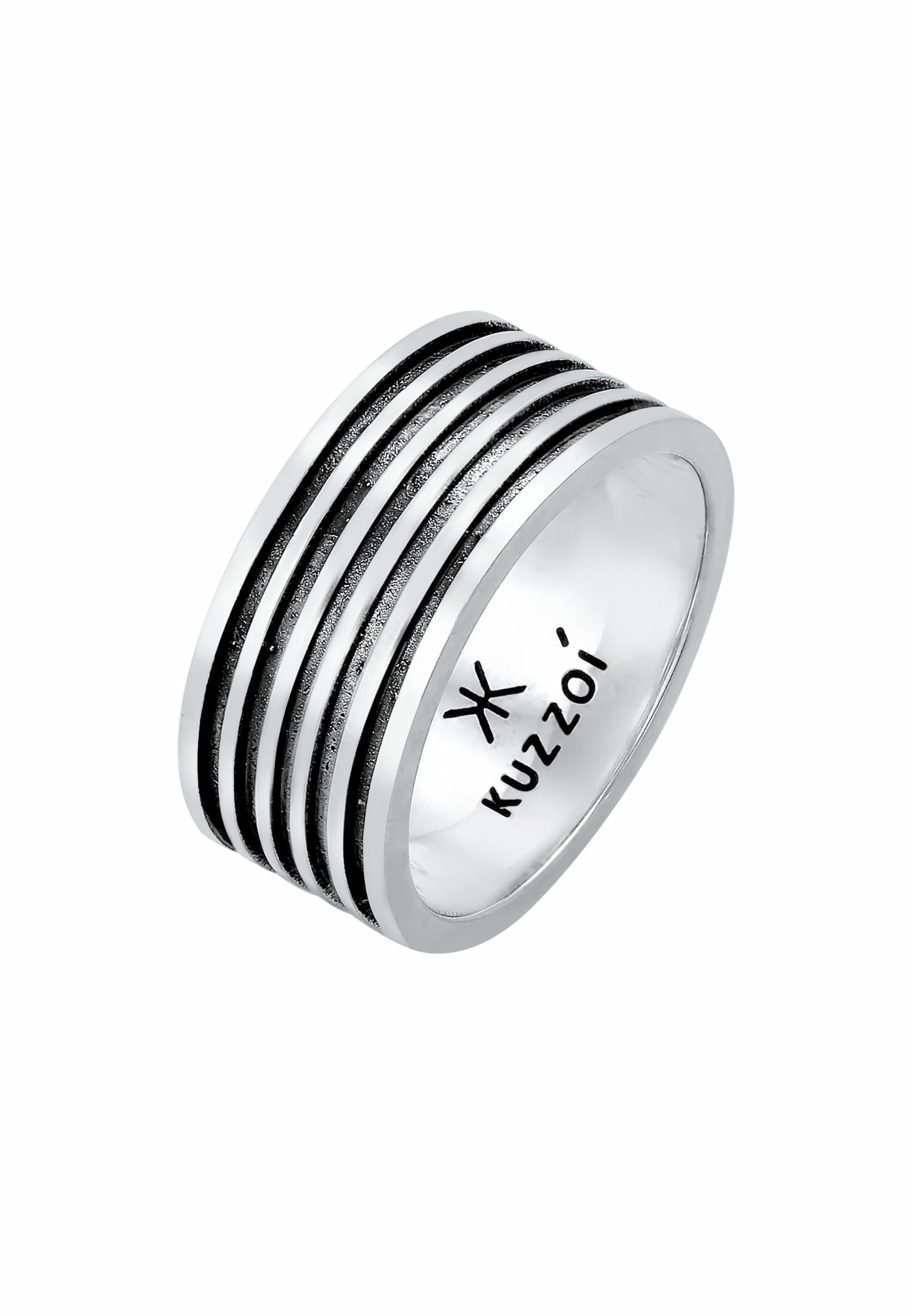 KUZZOI Ring in Silver: front