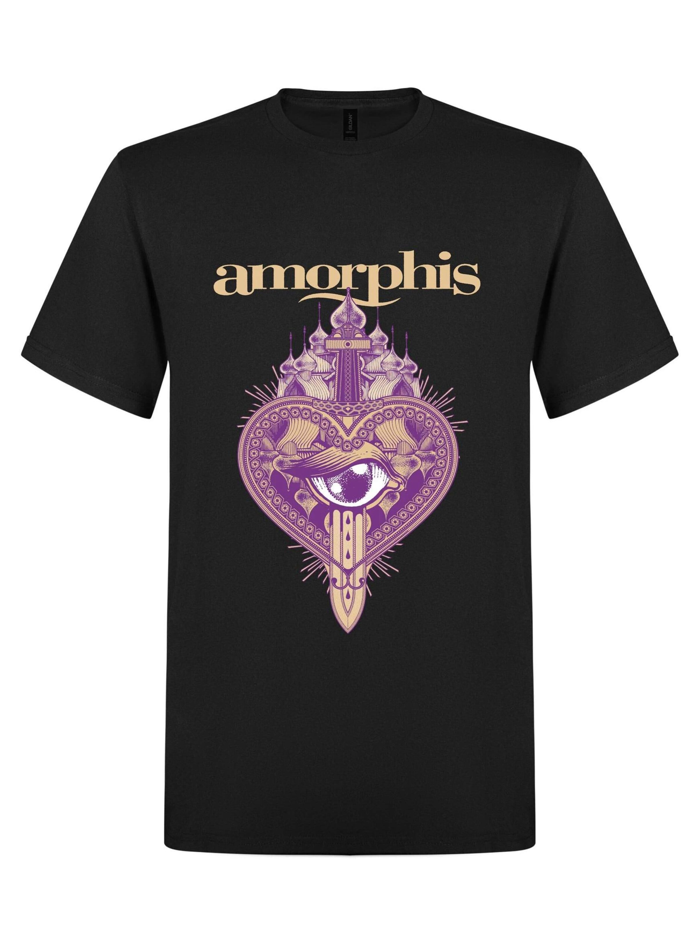 Amorphis Shirt 'Amorphis Queen of Time tour  T-Shirt' in Black: front