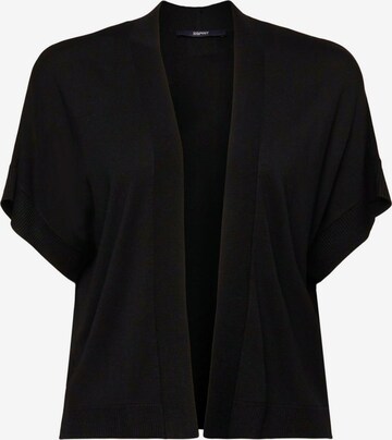 ESPRIT Knit Cardigan in Black: front