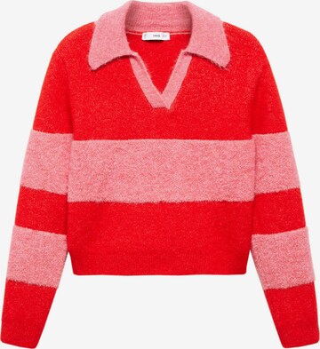 MANGO Sweter w kolorze czerwony: przód