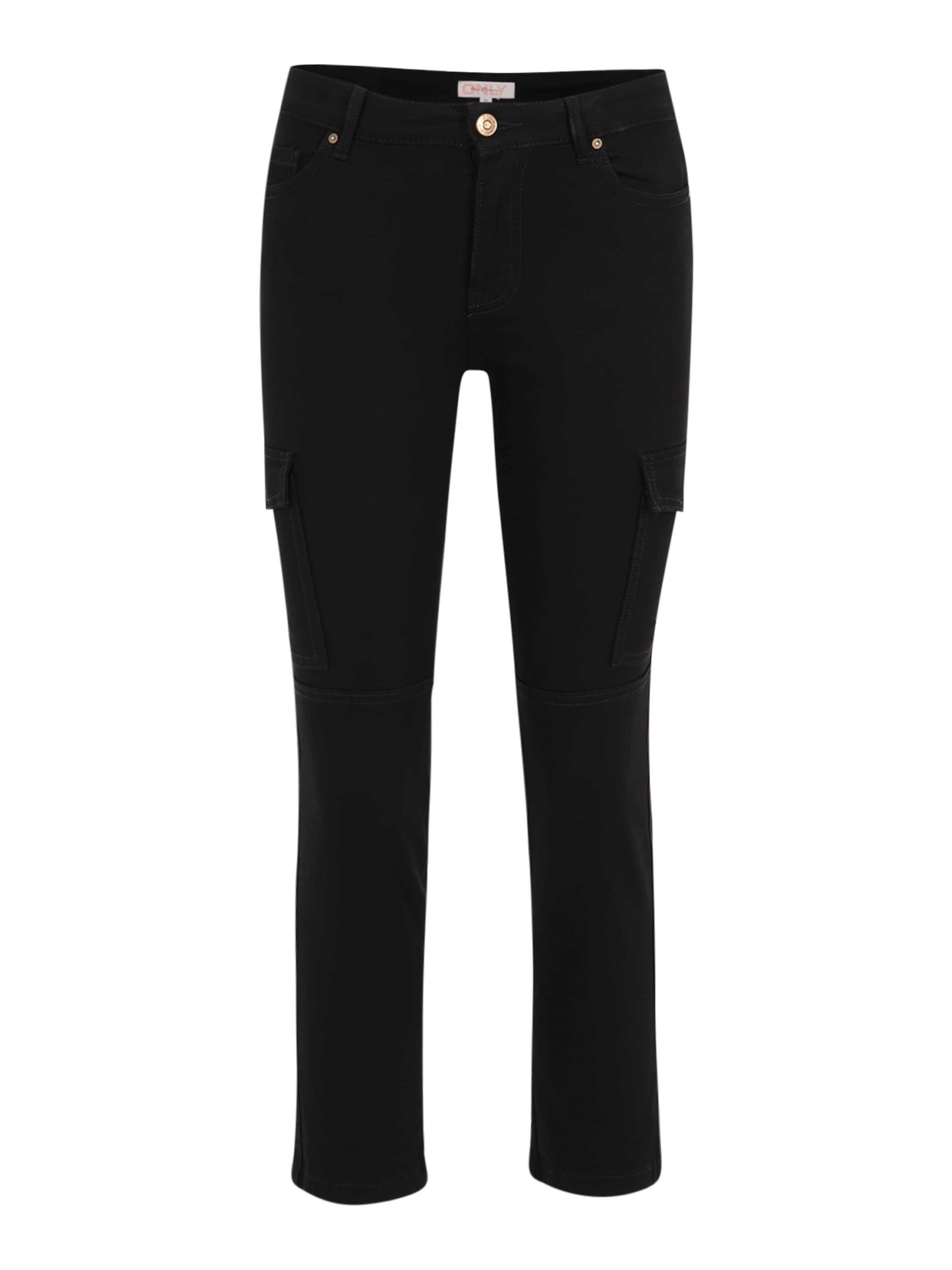 Only Petite Liibuv Klapptaskutega teksapüksid 'MISSOURI', värv must: eest vaates