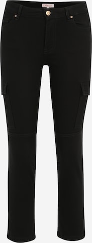 Only Petite - Slimfit Pantalón vaquero cargo 'MISSOURI' en negro: frente