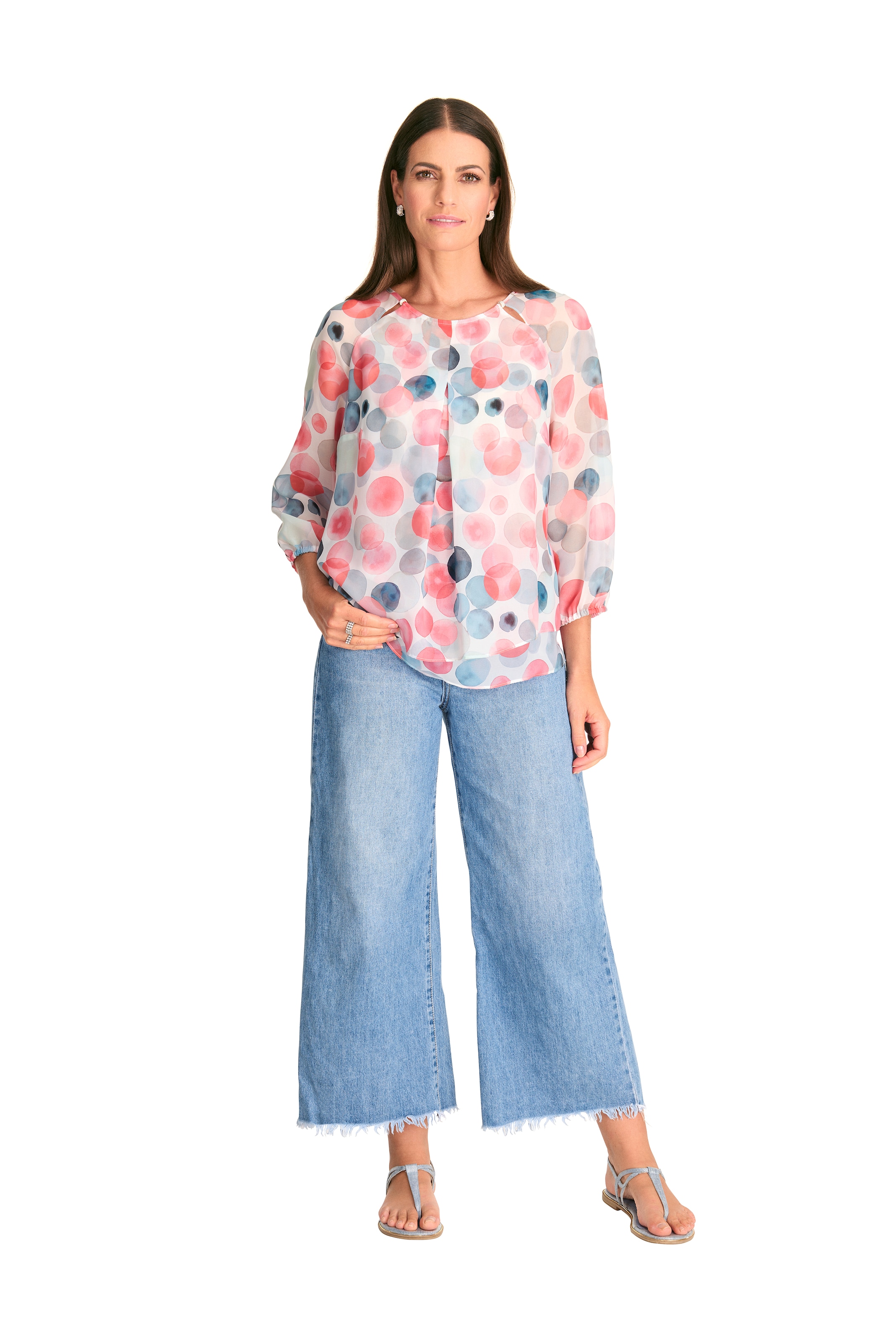 HERMANN LANGE Collection Bluse in Weiß: Vorderseite