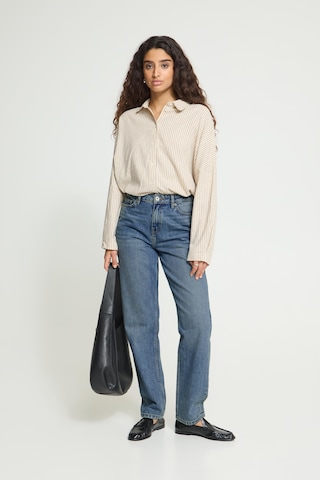 ICHI Tapered Jeans in Blauw