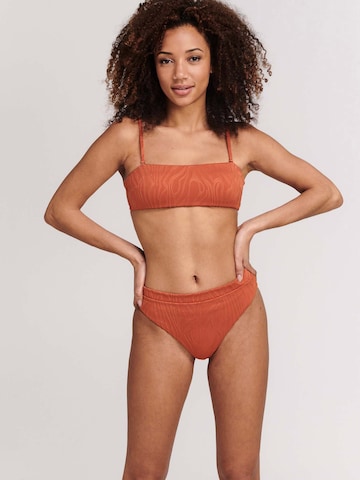 Shiwi Bandeau Bikini 'LOLA' i brun: framsida