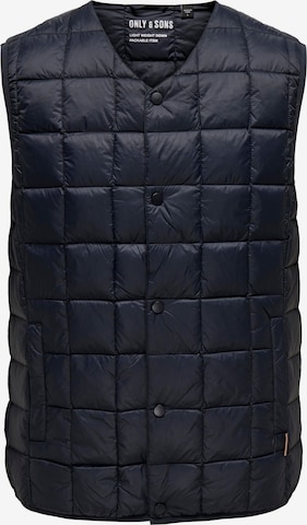 Gilet 'ONSGavin' Only & Sons en bleu : devant