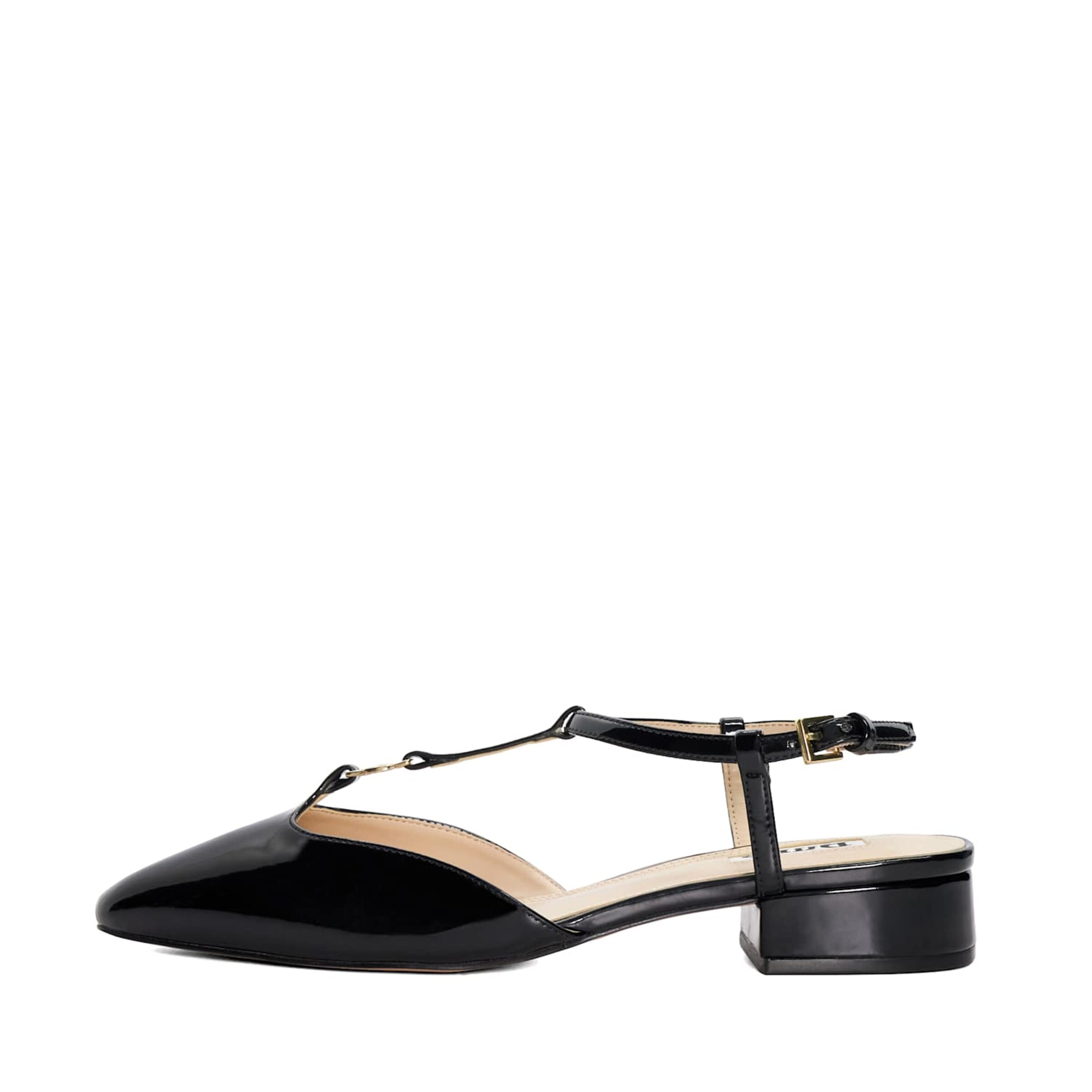 Ballerines à lanières Dune LONDON en noir