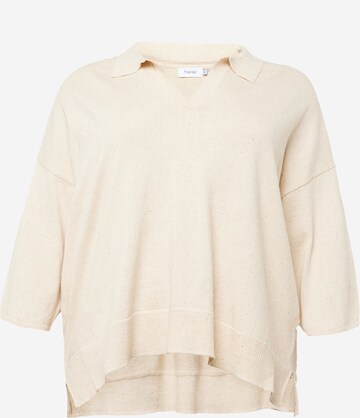 Pull-over 'KATE' Fransa Curve en beige : devant