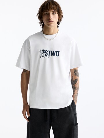 Pull&Bear T-Shirt in Weiß: Vorderseite