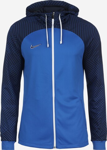 NIKE Sportjas in Blauw: voorkant