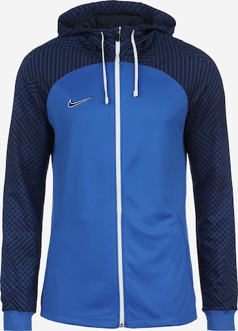 NIKE Athletic Jacket in Blue: front