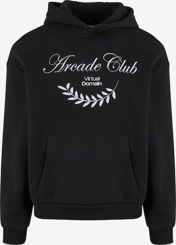 MT Upscale Mikina 'Arcade Club' – černá: přední strana