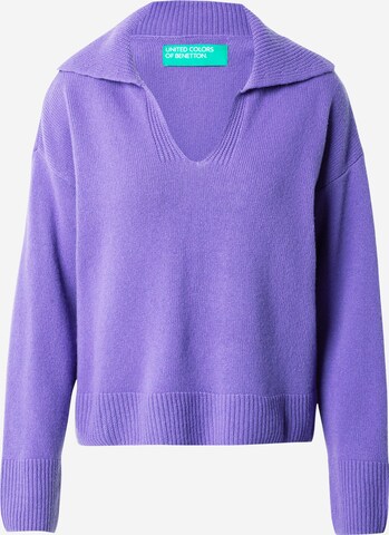 UNITED COLORS OF BENETTON Sweater in Purple: front