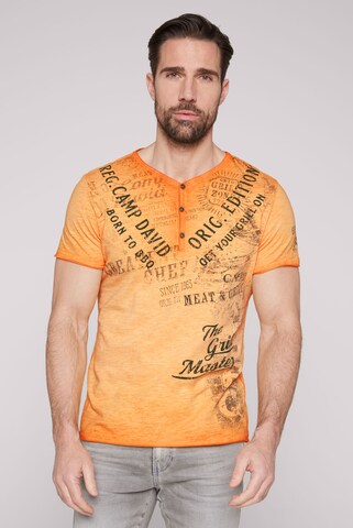 CAMP DAVID T-Shirt in Orange: predná strana