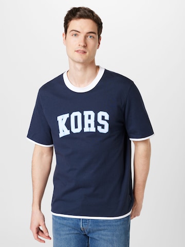 Michael Kors Shirt 'WARM UP' in Blue: front