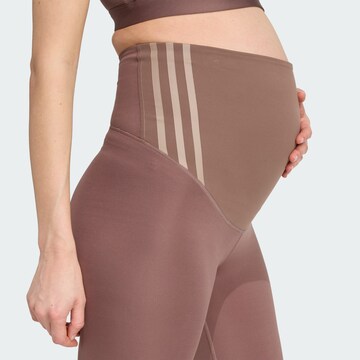 ADIDAS PERFORMANCE Скинни Спортивные штаны 'Optime Essentials' в Коричневый
