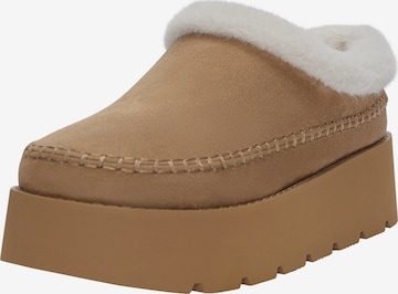 Saboţi de la Pull&Bear pe maro: față