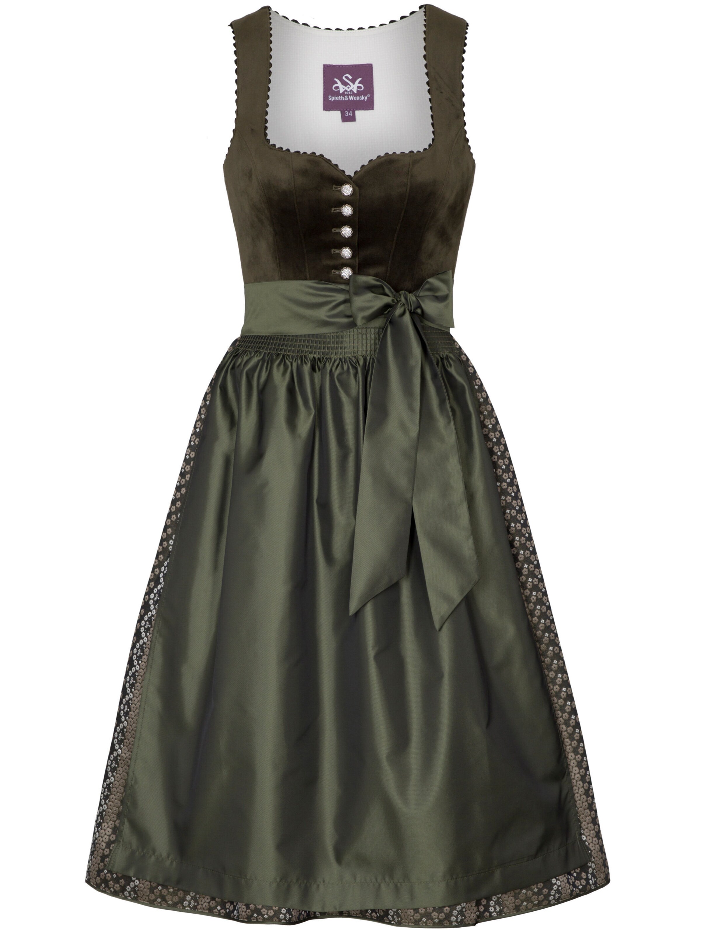 Dirndl SPIETH & WENSKY en vert : devant