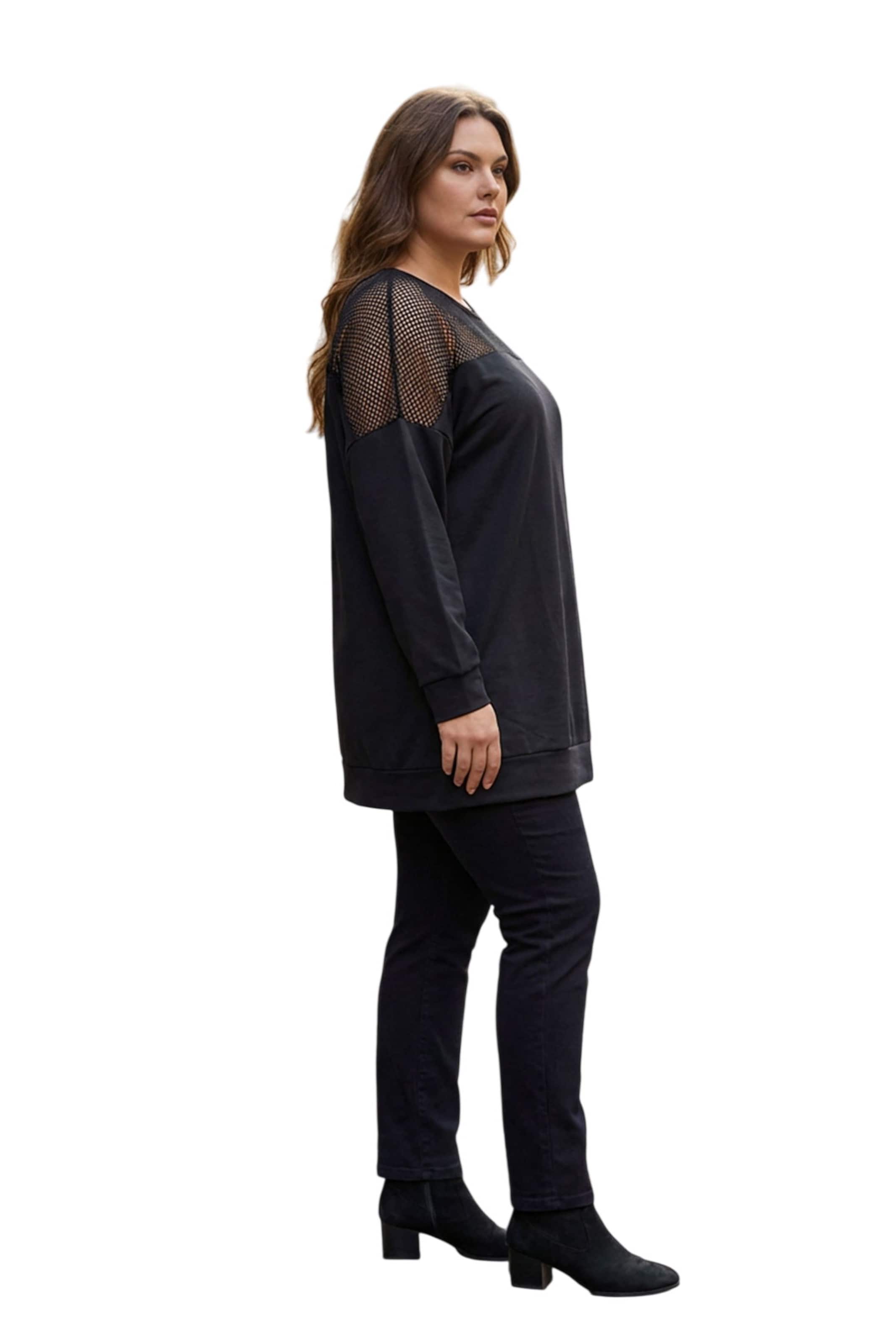 Stil Diva Sweatshirt in Zwart