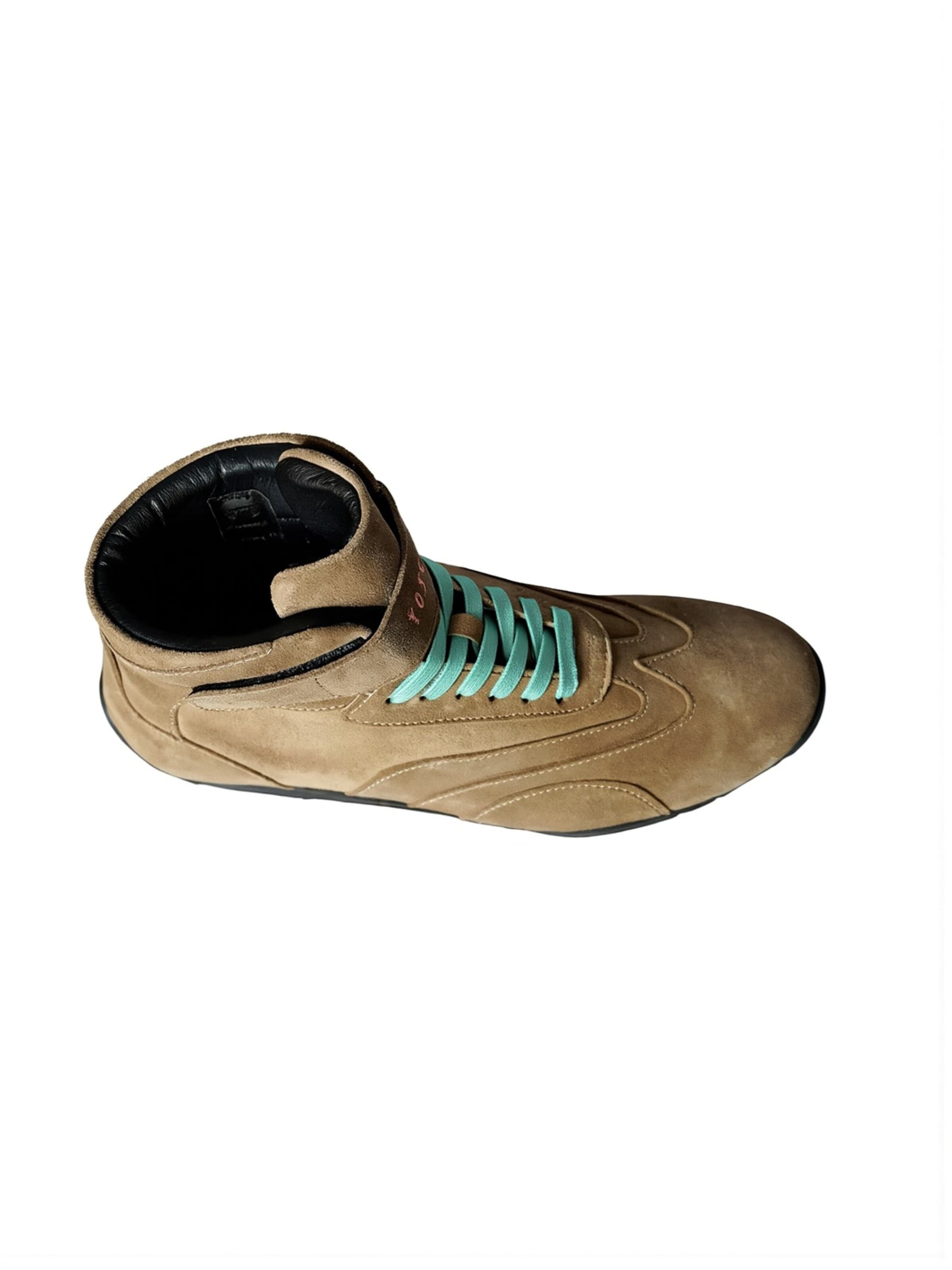 Yoxeone - Zapatillas deportivas altas 'Pat Moss Boots' en beige