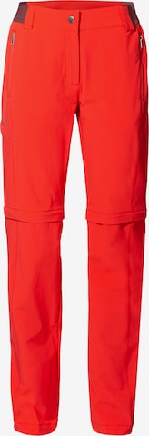 VAUDE Outdoorbroek 'Farley' in Rood: voorkant