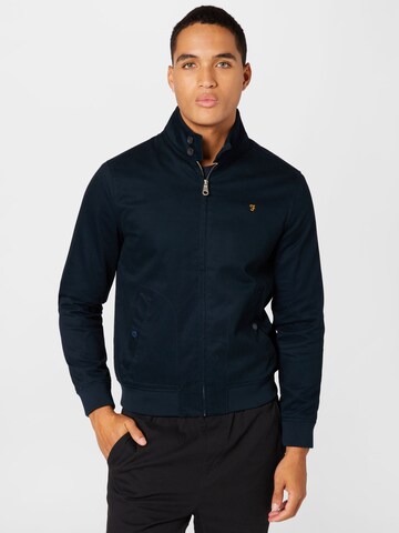 FARAH Tussenjas 'WALDORF HARRINGTON' in Blauw: voorkant