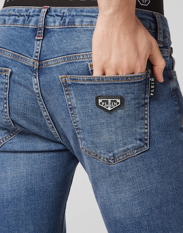 Philipp Plein - Slimfit Calças de ganga em azul
