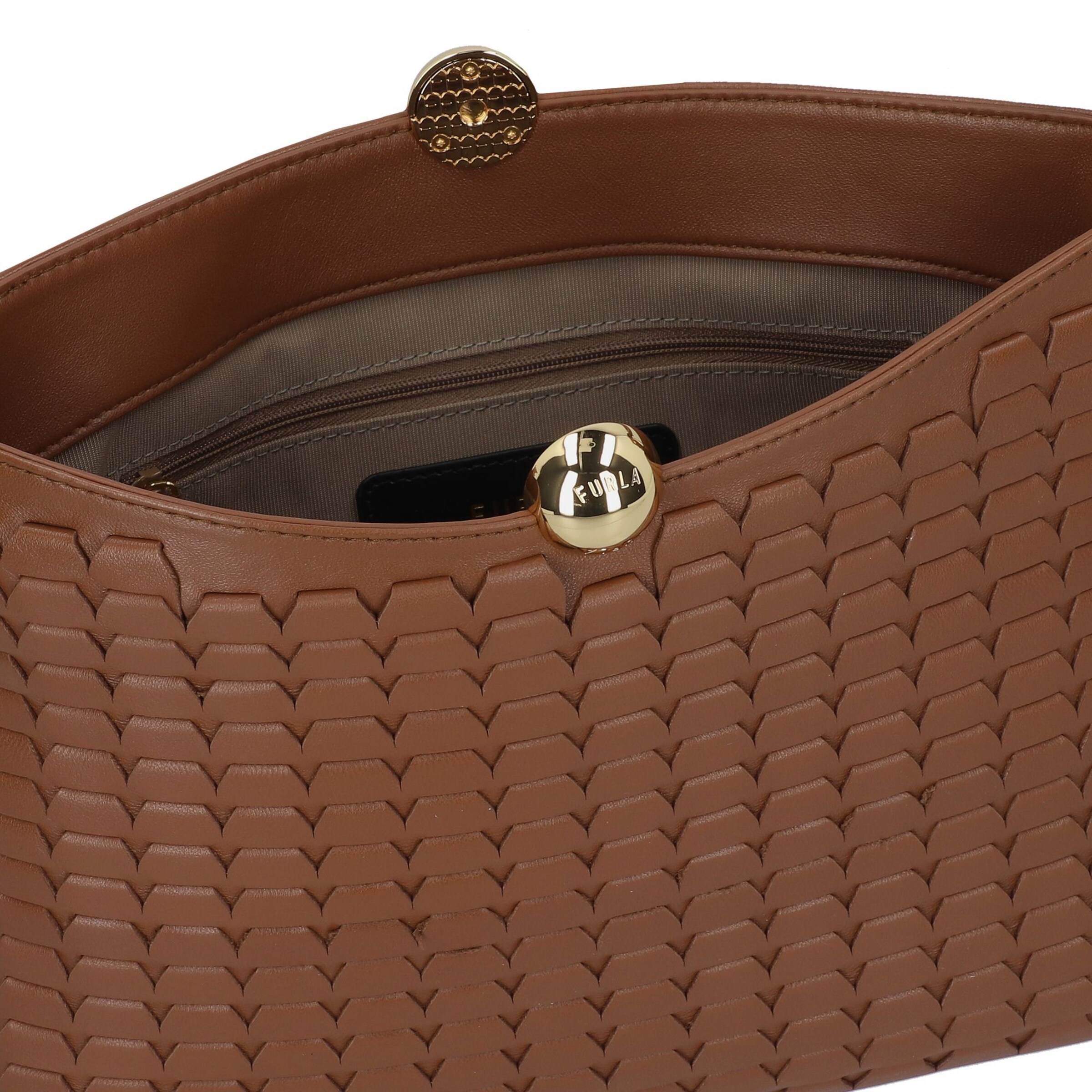 FURLA Schultertasche 'Sfera Soft' in Braun