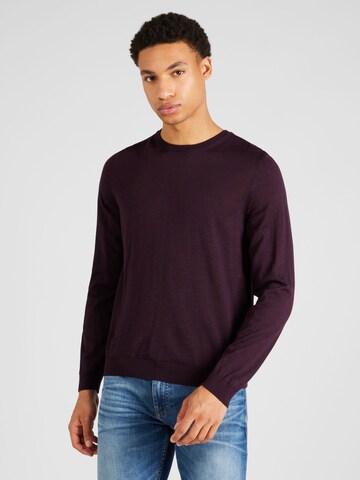 BOSS Sweater 'Leno' in Red: front