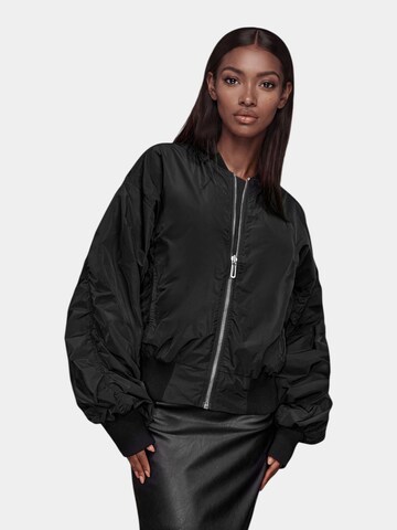 Made By Society Tussenjas 'LINEAR BREACH Jacket - J27163' in Zwart