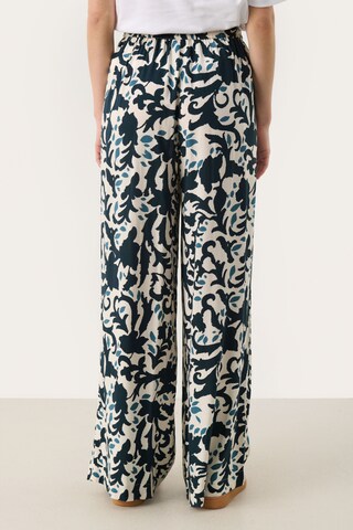 Part Two Wide leg Broek 'Tine' in Beige: voorkant