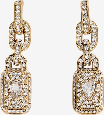 GUESSNaušnice 'CRYSTAL LOVE' - zlatna boja: prednji dio