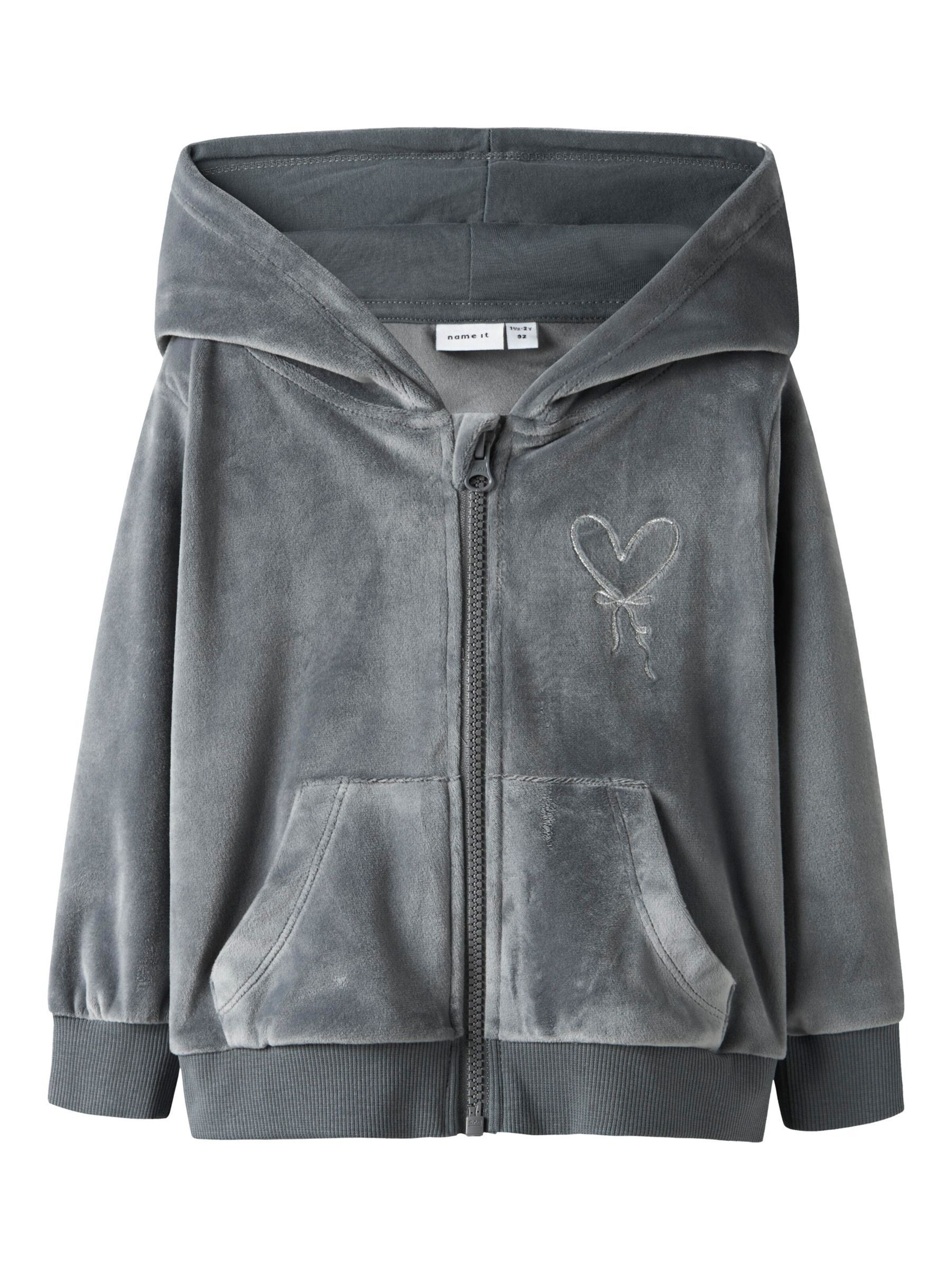 Giacca di felpa di NAME IT in grigio: frontale