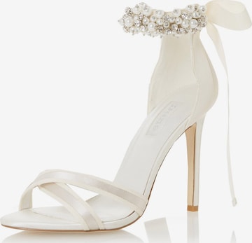 Dune LONDON Strap Sandals in White: front