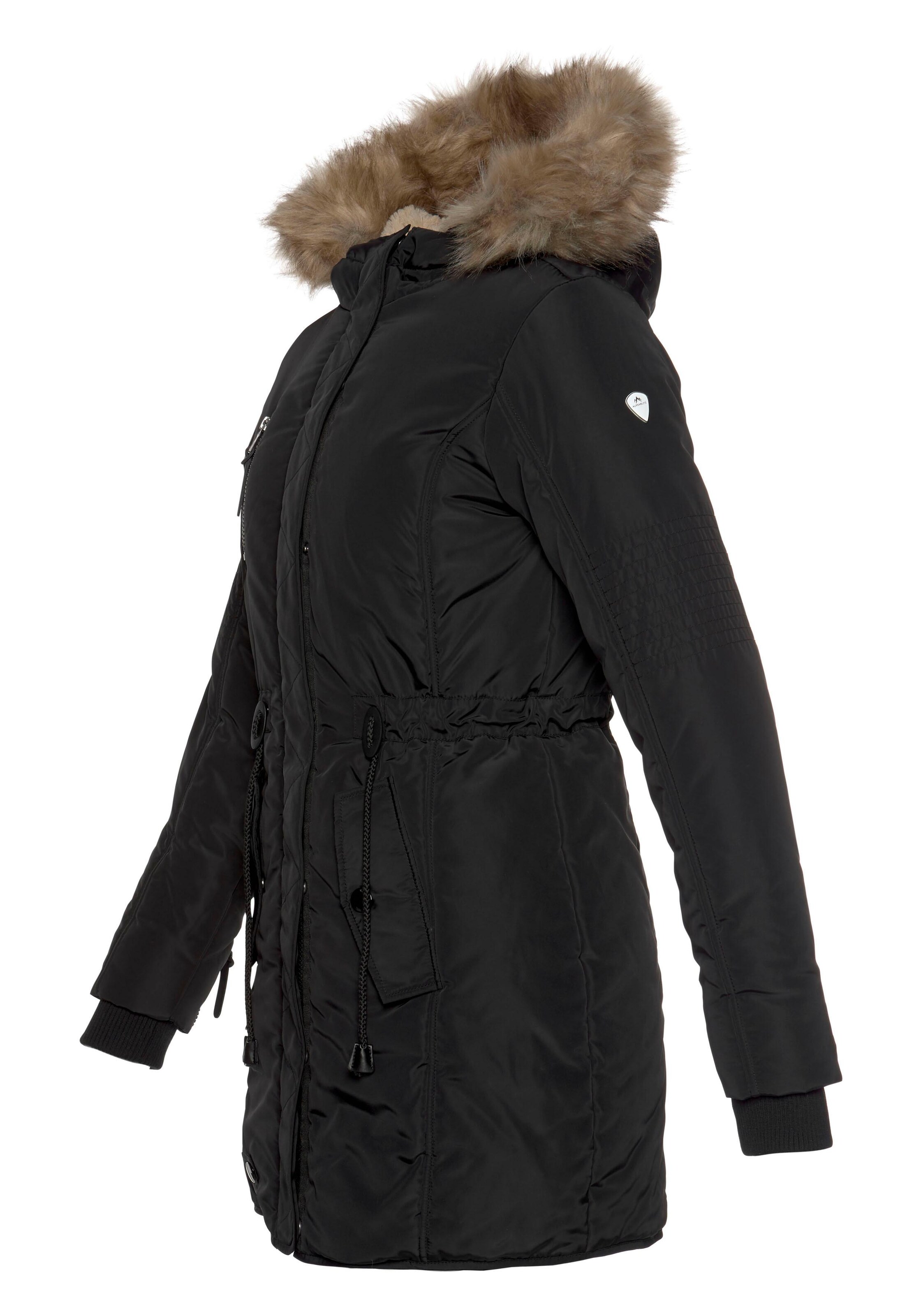 ALPENBLITZ Winterparka in Schwarz