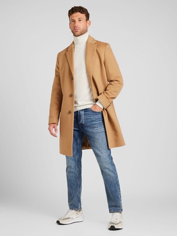 BOSS Between-seasons coat 'H-Hyde' in Beige