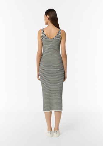 comma casual identity Strikkjole i beige: tilbage