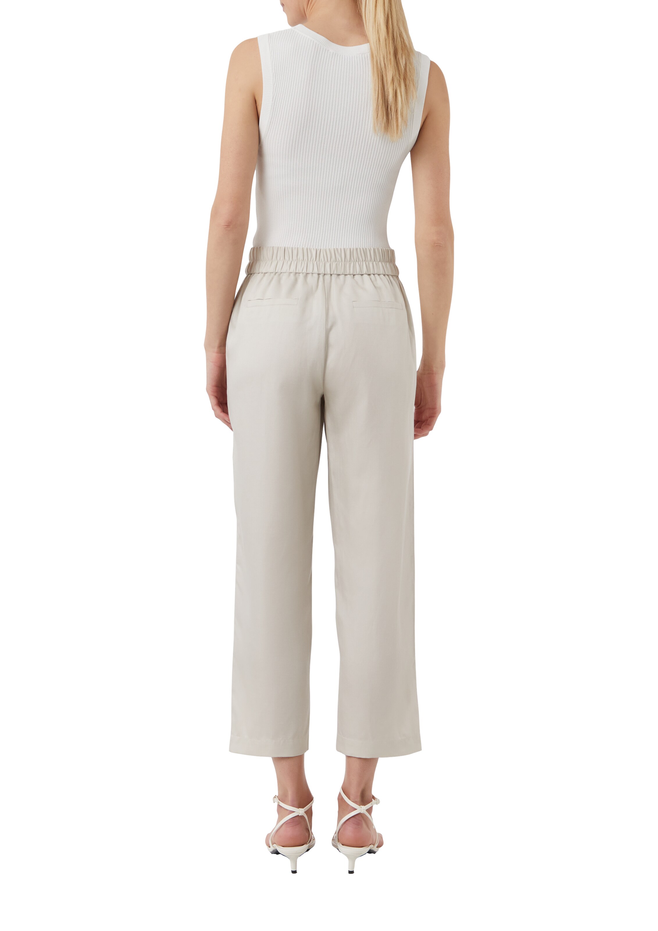 Regular Pantalon COMMA en beige