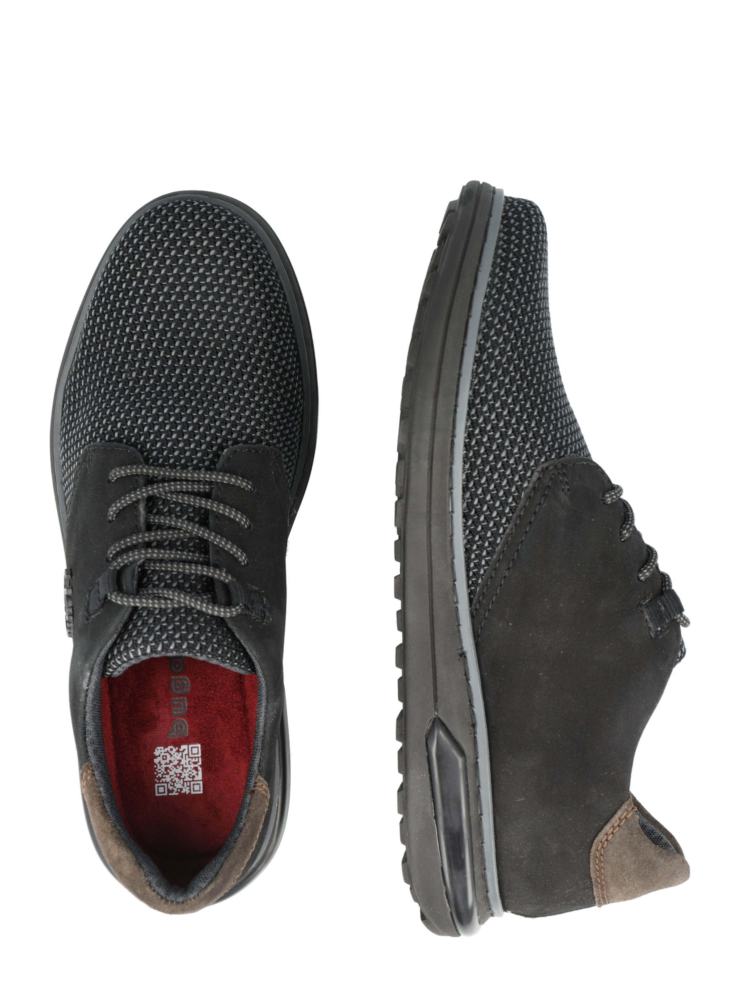 bugatti Sneaker 'Percy' in Schwarz